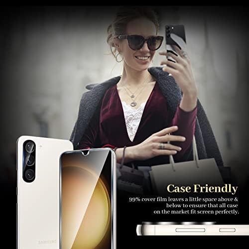 Protetor de tela de pacote TQLGY 3 para Samsung Galaxy S23+/S23 Plus [6,6 polegadas] Com 3 protetor de lente de câmera