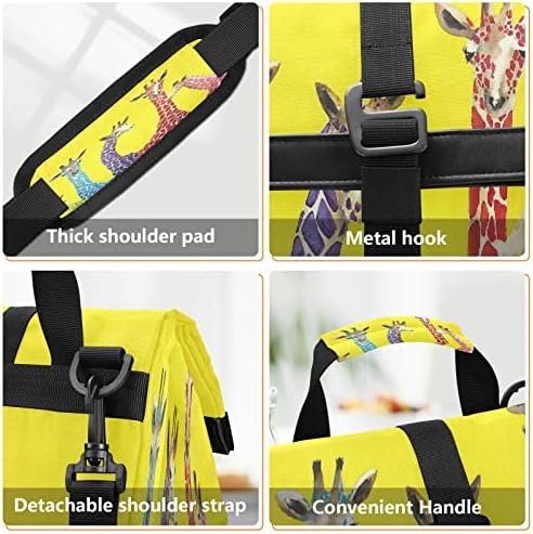 Lancheira de alaza para mulheres isoladas e reutilizáveis ​​de girafas com alça de alça de alça de ombro bolsa mais refrigeradora para piquenique de viagem para trabalho