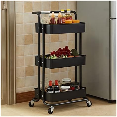 ZCMEB Kitchen Storage Rack Room Banheiro escritório rack rack bonde de roupas de alimentos Caixa de armazenamento