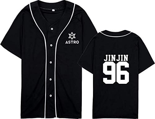 MainLead KPOP Astro Baseball Jersey Manga curta T-shirt Sanda Rocky Moonbin camisa