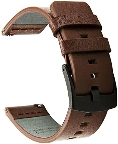 Sawidee 18 20 22mm Itália Oil Leather Watch Band para Garmin Vivoactive 3 Vivoactive 4/4s Sport Redução rápida Relógio Band Strap