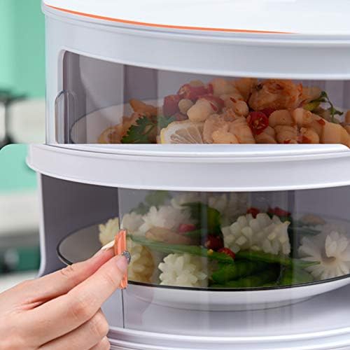 Alimentos empilháveis ​​Cobertão transparente Protetor de recipiente de alimentos para grandes placas de alimentos