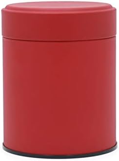 Anncus dia84x105mm tapete preto vermelho bege redonda caixa de lata de tênis de café caixa de metal latas de doces 48pcs/lote -
