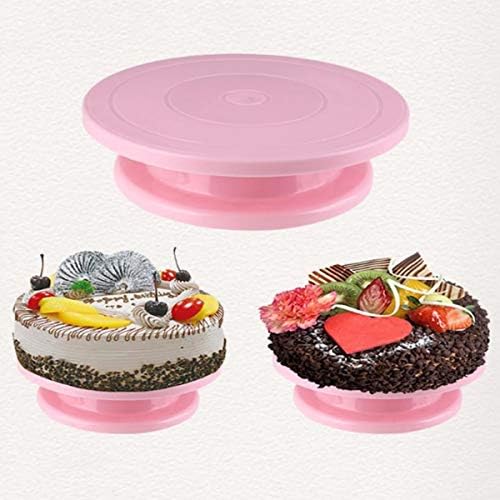 Famkit 11 polegadas de bolo rotativo bolo de bolo giratória Base de decoração de bolo de base rotativa mesa de decoração