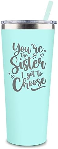 Presentes para mulheres para mulheres - Presentes para amigos Feminino - Presentes de amizade para mulheres amigas, presentes engraçados para amigo, bestie, irmã de alma - 22 oz amigos Tumbler