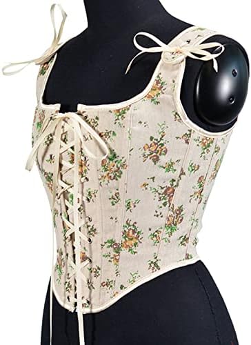 Tops de espartilho sexy para mulheres rendas sem costas Bustier push up tanque de colheita Cami Vintage Floral Print Colet