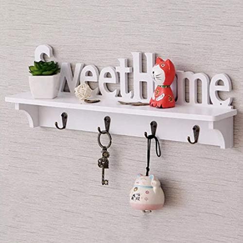 PDGJG Wood Wall Hook Porta Montada Plataforma de categor/chapéu de casaco Rack de parede Rack de parede Rack de parede Creative Sweet Home Decor