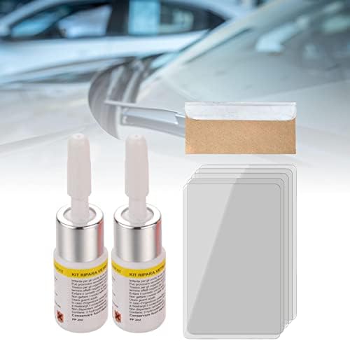 Balikha 2pcs Carreço de pára -brisa Kit de reparo automotivo Nano Reparo de vidro de vidro Cola de fluido Fácil de usar Removedor