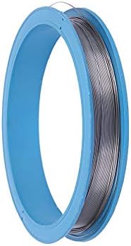 Goonsds Tungstênio Filamento 99% Pureza Tungstênio Bobina de fio de metal, comprimento 1m, diâmetro 0,08mm