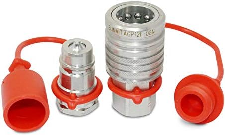 Conjunto de acopladores de push-pull de 1/2 ”AG Hydraulic Connect Push-Pull, thread NPT de 1/2”