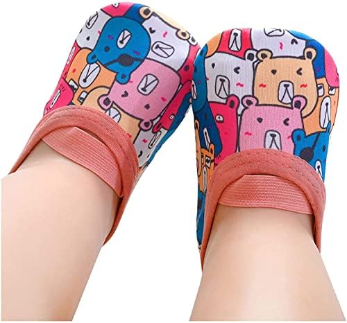 OBOOBMI Baby Kids meninos meninas estampas de animais Sapatos de desenhos animados Soas de piso Sapatos sem deslizamento aqua com os pés descalços