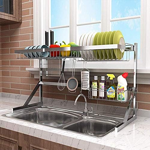 Klhdgfd Drening Rack StainNless Dish Drawer e talheres pia da piscina de piscina de rack 64cm