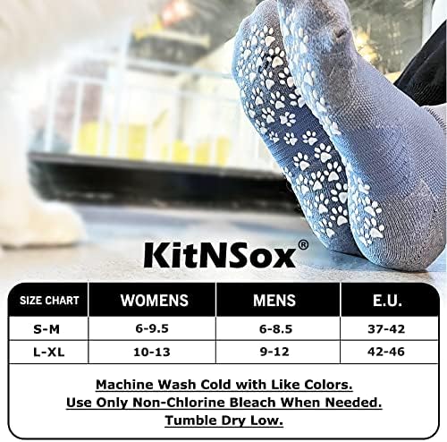 Kitnssox 2 pacote de ioga não deslizante meias de ioga para homens mulheres, hospital sem derrapagem