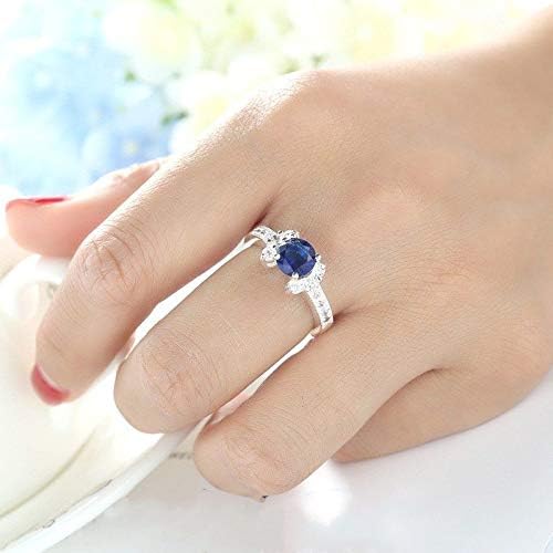 Play Pailin Blue Sapphire AAA CZ Jóias noivado feminino 925 Anel de casamento de prata SZ 6-10