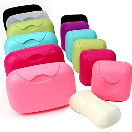 Zah Macarons Soap Box embalagem por porta -sabão Caixa de viagem para shampoo, condicionador, chuveiro, sabonete e toalha pequena