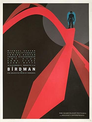 Birdman 18 x24 Pôster promocional original edição limitada rara 39/200 Chicago