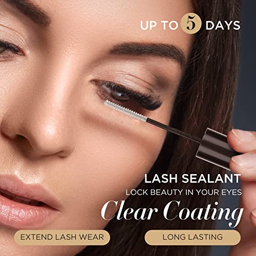 Selante Lashview Lash para extensões de cílios, vedação de selante de cílios de 0,17fl.oz/5ml selante de extensão do cílio, revestimento