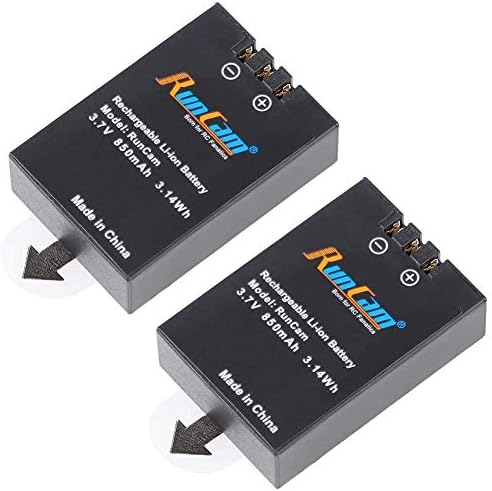 Runcam 2 4K Edição FPV Câmera de ação + 2 baterias recarregáveis ​​de reposição + 1 carregador de bateria dupla