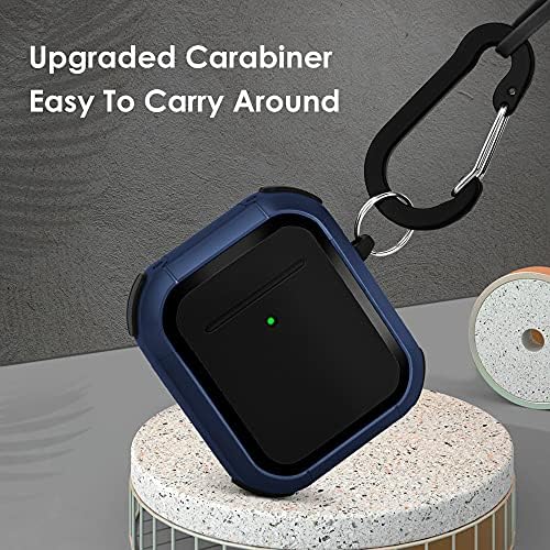 Capa de caixa AirPods, Cagos Cool Armor for AirPod Case, [sem escorregamento] Proteção Tampa dura compatível com Apple AirPods 2 Gen 1, para homens, mulheres