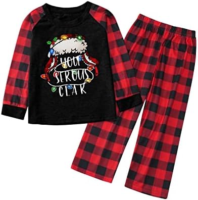 Conjunto da família de pijamas de Natal, Família PJS PJS Conjunto de casais Presentes para o dia dos namorados Day Pai-Child