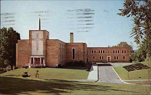 Igreja de St. Teresa e Reitoria Pittsfield, Massachusetts MA Original Vintage Post -Card