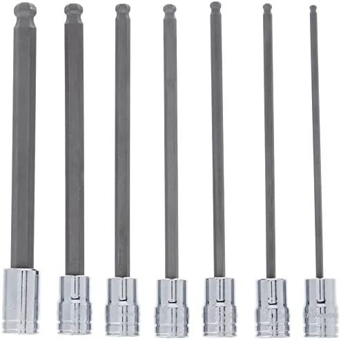 Gearwrench 7 PC. 3/8 Drive Ball End Hex Bit Socket Set, Metric - 80587