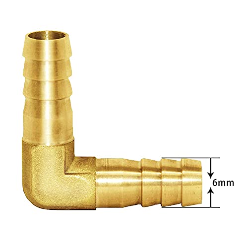 Joywayus 2pcs 5/16 8mm Mangueira Id/Mangueira Barb 90 graus L Caso de cotovelo de ângulo reto