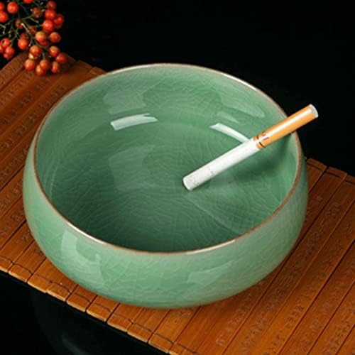 Bienka portátil cinzeiro, cinzas de cigarro de cinzas cerâmica para uso interno ou externo ， portador de cinzas para