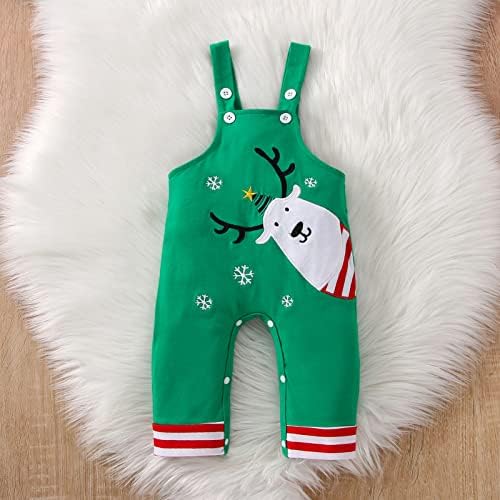 Vinuker Baby menino Roupas de Natal minhas primeiras roupas de Natal Conjuntos de calças de 3pc de ano novo Conjuntos de roupas infantis