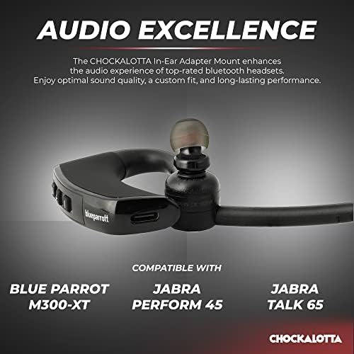 Adaptador de ponta na orelha do chockalotta compatível com o Blue Parrot M300-XT / Jabra Execute 45 / Jabra Talk