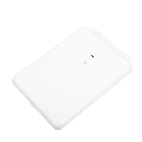 Vocoste White Travel espelho, espelho de maquiagem com luzes, portátil com 3 cores de modos de luz, recarregável USB, tela