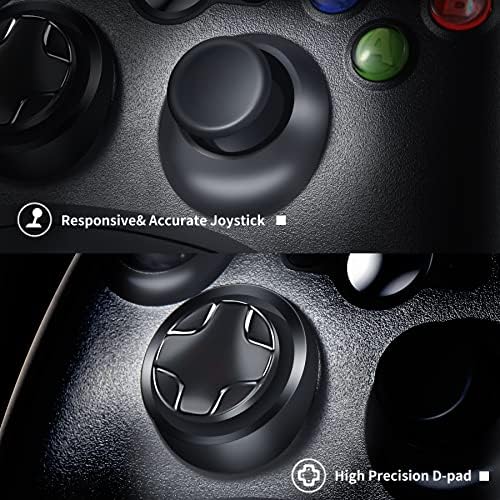 Controlador sem fio para controlador Xbox 360, CriFeir Wireless Controller gamepad joystick para xbox 360 e 360slim