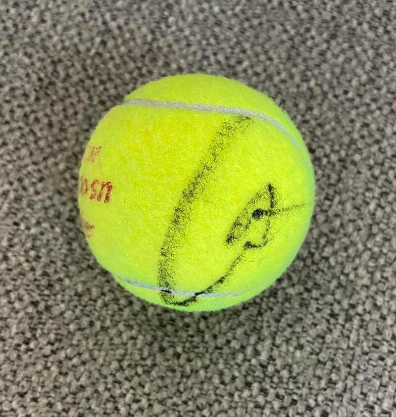 Carlos Alcaraz assinou o Autograph 2022 US Open Tennis Ball - Grand Slam Champion