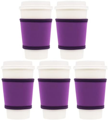 Mangas de xícara de café-Neoprene premium isolada de café e chá de chá reutilizável-Melhor para xícaras de 12 onças a 24 onças
