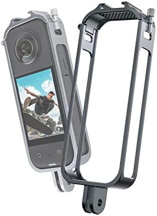 Kimyoaee One X3 Metal Protective Frame Gage para Insta360 One X3 Acessórios de câmera de ação Tripé Backpack Backpack Clip
