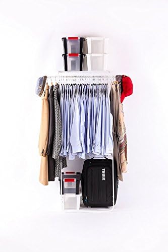 Idee Free Standing Inclining Multifuncional Casaco e Rack de sapatos, organizador de roupas para economizar espaço,