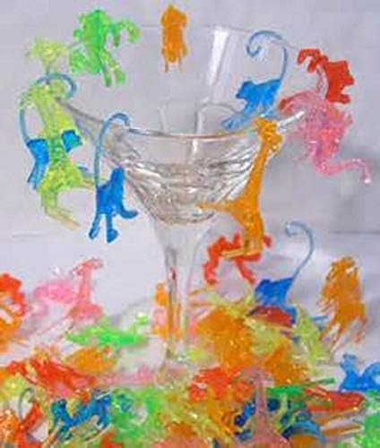 Caso de bebidas de coquetel de animais mistas de plástico/encantos de 1.000