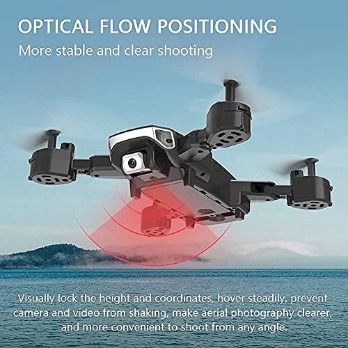 Drone Xzruk com câmera HD 4K para adultos e crianças, quadcopter dobrável com vídeo ao vivo de grande angular FPV, vôo de trajetória, controle de aplicativos, fluxo óptico, altitude, para adultos e inicia
