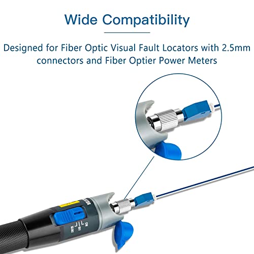DUOGALIA 8PCS FC Male para LC Adaptador feminino Conector de fibra óptica Adaptador de fibra de falha visual para testador