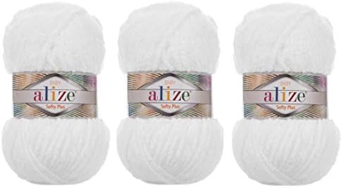 Alize bebê softy e bebê micropolester manta fios de 3skn 300gr 395yds malha de tricô de bebê cobertor de bebê