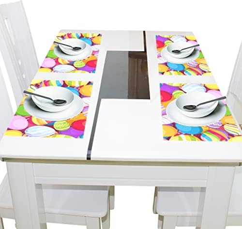 Ovos coloridos de Páscoa Placemats Heat Stain Isolle