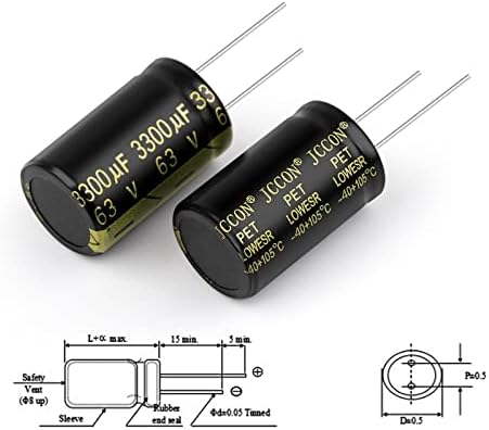 Capacitor eletrolítico de alumínio 10pcs