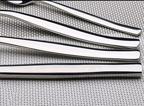 Conjunto de talheres de 96 peças para 24 talheres premium conjuntos de talheres de aço inoxidável Bom peso incluem falhas de faca