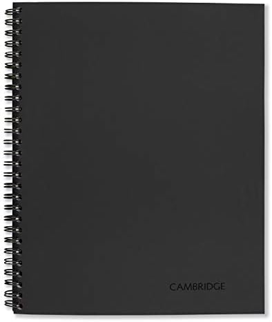 Notebook comercial de Wirebound Mead Cambridge, Regra Legal, 6 5/8 x 9 1/2 polegadas, 1 Assunto, Branco, 80 folhas por Pad Pack