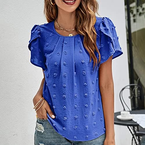 Campa de manga comprida para mulheres de verão feminina Crewneck de manga casual Jacquard Top camiseta Lady Lady Silk Blouse