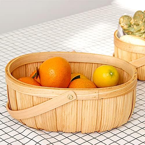 Tigela de frutas lywy, organizador de cozinha para armazenar lanches de vegetais de pão organizando uma sala de estar de cesta para casa piquenique