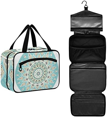 Mandala Domanking Saco de higiene pessoal para homens pendurando o organizador cosmético de bolsa de maquiagem para