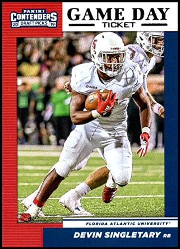 2019 Panini Concordados Draft Tickets Game Day Ingressos 24 Devin Singletary Florida Atlantic Owls RC RC ROOKIE