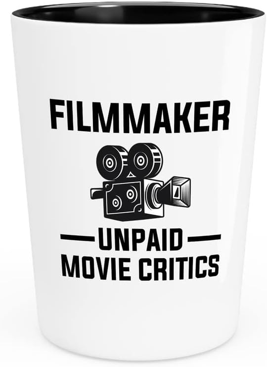 Flairy Land cineasta Shot Glass 1.5oz - cineasta: crítico de cinema não pago - cineasta Câmera Camera Corte Diretor de filme