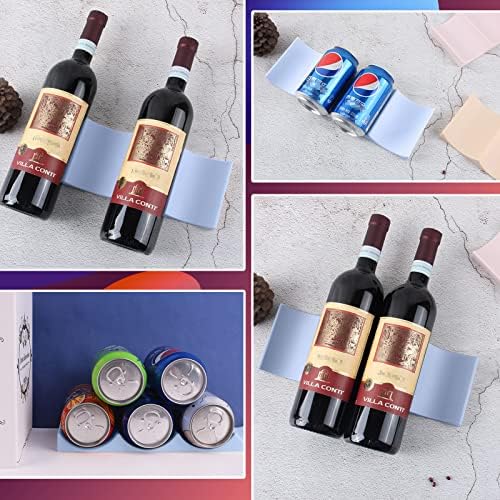 Rack de vinho de estilo europeu, porta de vinho para geladeira, refrigerador Wine Rack Wave Shape Anti Slip Tabela Tabela